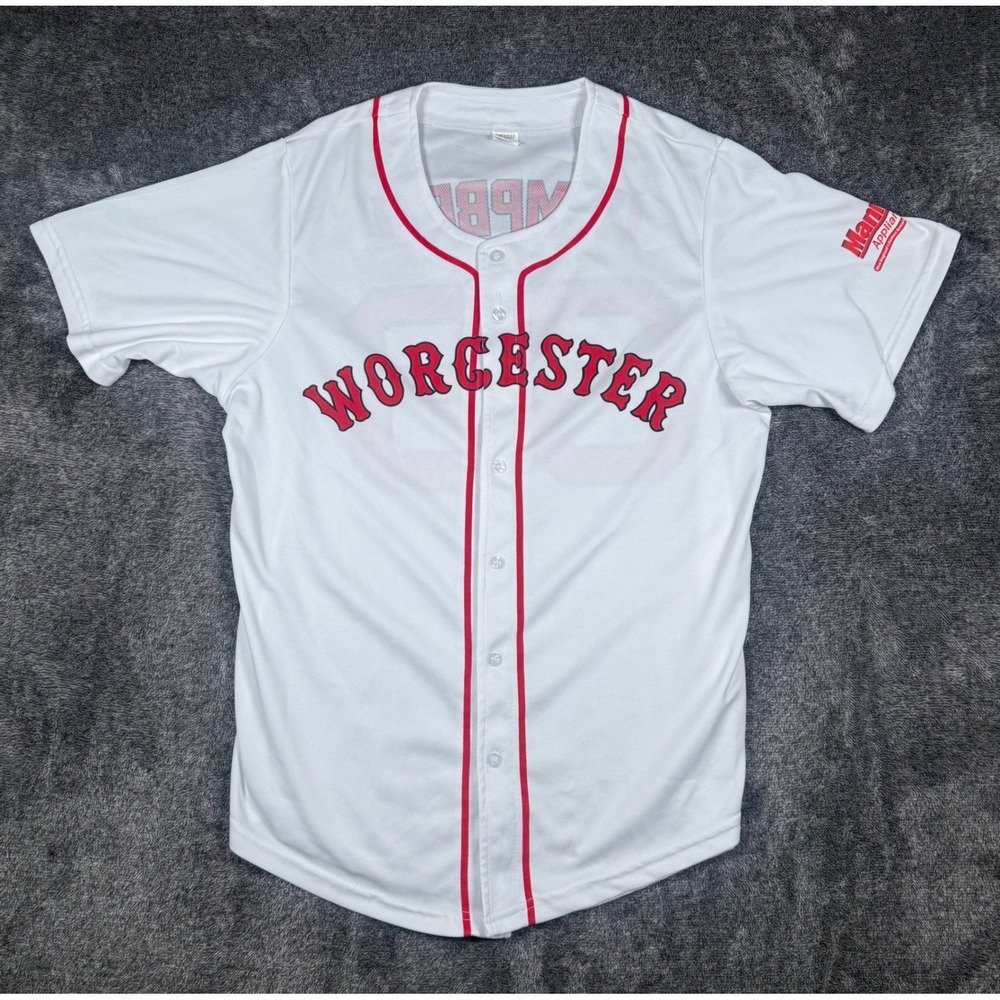 Worcester Red Sox WooSox Campbell #36 Baseball Jersey Mens Medium White MiLB
